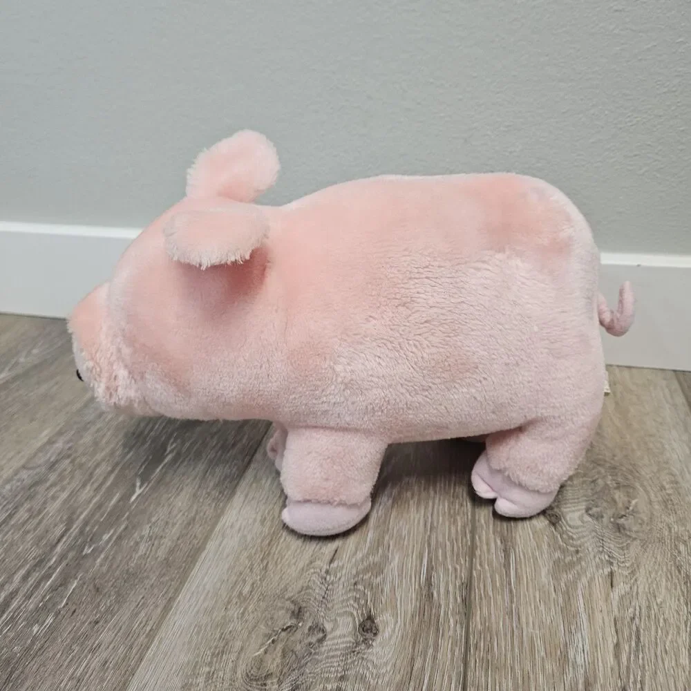 Squeezems Vintage 1987 Percy Pig Plush Toy 14in Pink Oinking Squuzem's